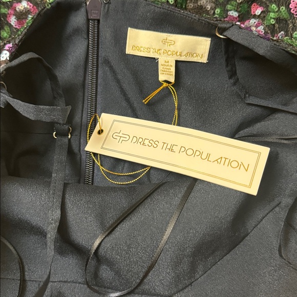 Dress the Population Addison Sequin Lace Cocktail Dress NWT ✨ - Picture 6 of 6